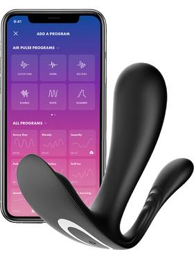 Satisfyer Connect Top Secret +, Wearable Vibrator, svart