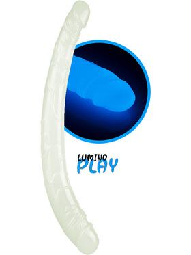 LoveToy Lumino Play, Självlysande Dubbeldildo, 37 cm