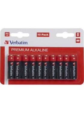 Verbatim Batterier Premium, AA (LR6), 1,5V, Alkaline, 10-pack