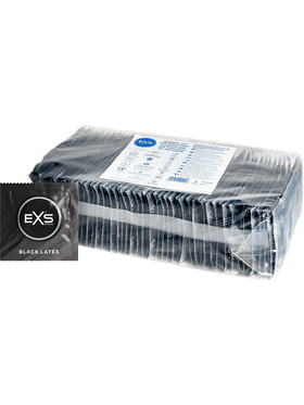 EXS Black Latex Kondomer, 100-pack