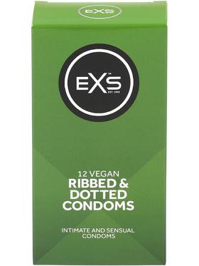EXS Ribbed & Dotted Kondomer, 12-pack