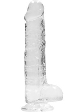 RealRock Crystal Clear Realistic Dildo, 19 cm