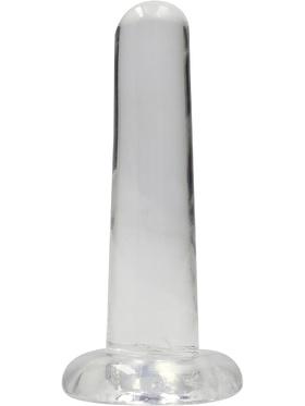 RealRock Crystal Clear Non Realistic Dildo, 13.5 cm