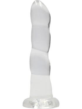 RealRock Crystal Clear Non Realistic Dildo, 18 cm