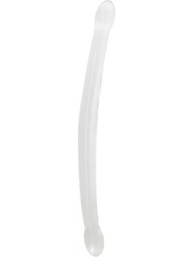 RealRock Crystal Clear Non Realistic Double Dildo, 42 cm