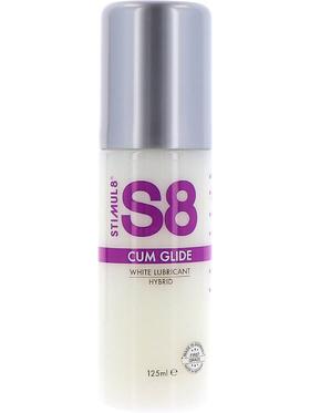 Stimul8 S8 Cum Glide, White Hybrid Lubricant, 125 ml