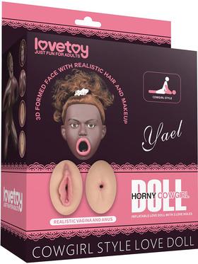 LoveToy Cowgirl Style, Inflatable Love Doll, brun