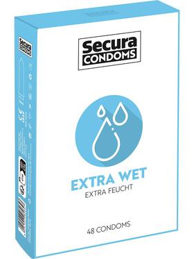 Secura Extra Wet, Kondomer, 48-pack