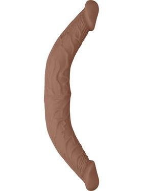 RealRock Skin Double Dong, 36 cm, brun