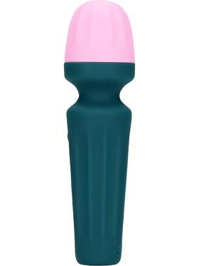 Loveline Mini Wand Vibrator, grön/rosa