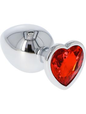 Toyz4Lovers Heart Diamond Plug Large, röd