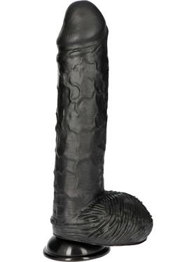 Toyz4Lovers Made in Italy, Spartaco XXL Dildo, 32.5 cm, svart