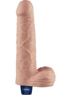 LoveToy Real Softee, Silicone Vibrating Dildo, 22.5 cm