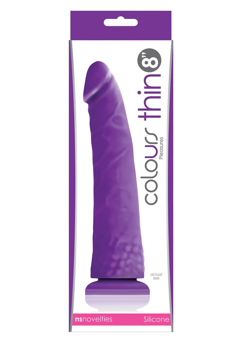 COLOURS PLEASURES - THIN 8" DILDO
