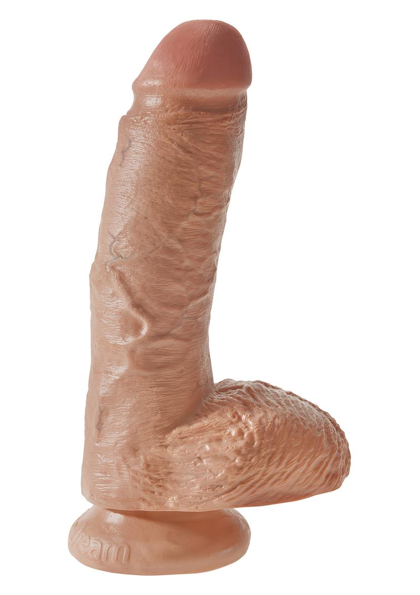 KING COCK 8'' COCK WITH BALLS TAN