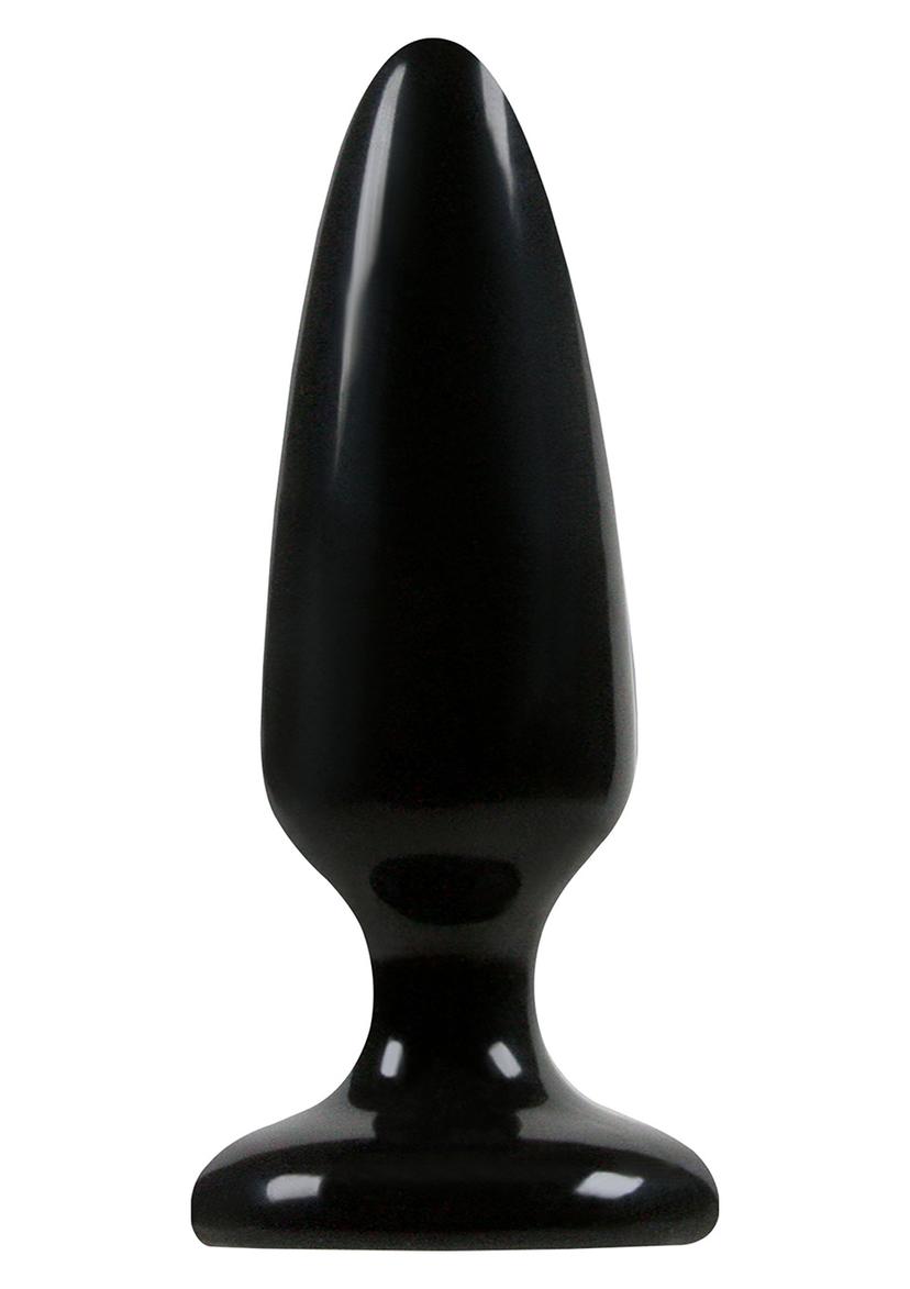 PLEASURE PLUG MEDIUM BLACK - Analplugg 12.5 cm