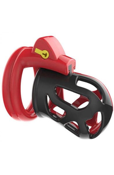 Joker Chastity Cage Red-Black