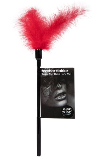 Tease Me Then Fuck Me Feather Tickler Red
