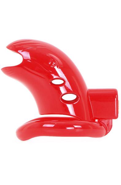 Plastic Chastity Cage Red