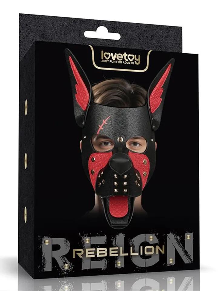 Rebellion Reign Scarred Alpha Pup Mask Red