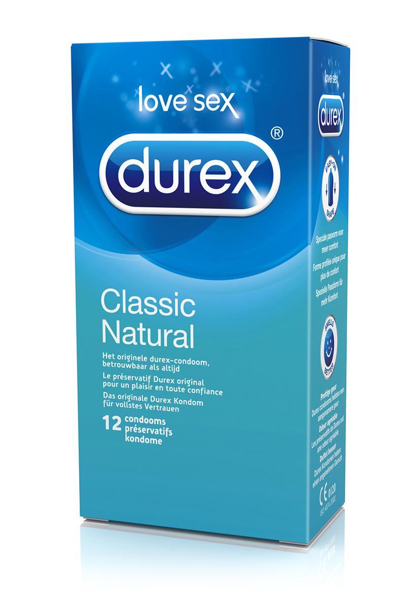 DUREX CLASSIC NATUREL 12st Kondomer