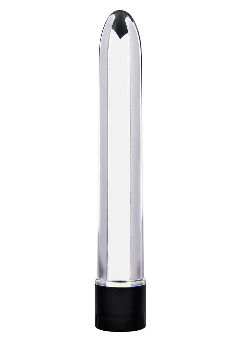 RETRO ULTRA SLIMLINE VIBRATOR SILVER 20CM