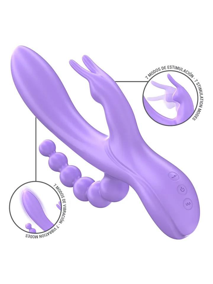 Intense Miko Triple Vibrator Rabbit &amp; Stimulator &amp; Anal