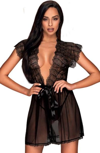 Obsessive Romanesa Peignoir L/XL Sexig morgonrock