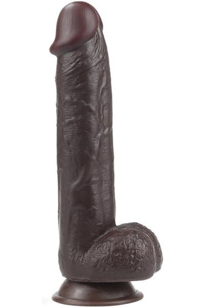Sliding Skin Dual Layer Dong Brown 24 cm Dildo