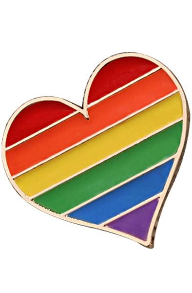 Heart Rainbow Pin Pride Pin