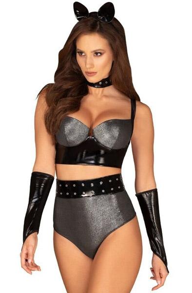 Obsessive Silveria Set S/M Sexiga underkläder
