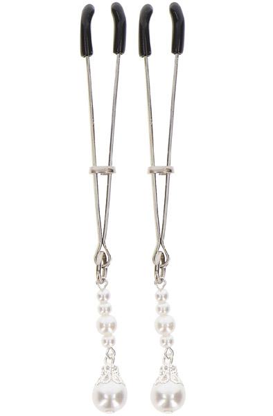 Taboom Tweezers With Pearls Silver Bröstvårtsklämmor