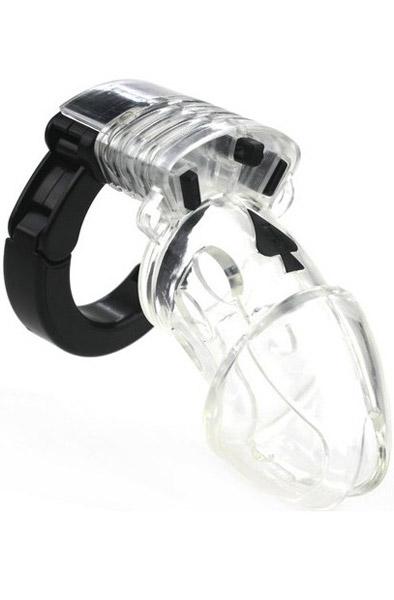 Clear Adjustable Chastity Cage Kyskhetsbur
