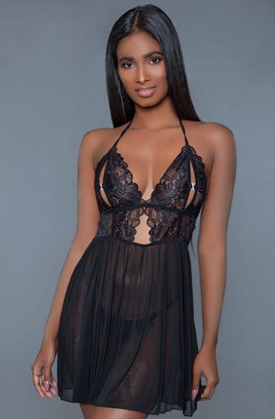 BeWicked Cosette Babydoll Black M Babydoll