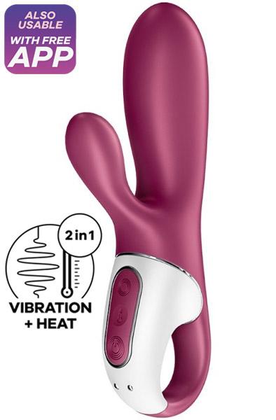 Satisfyer Hot Bunny Berry Appstyrd rabbitvibrator