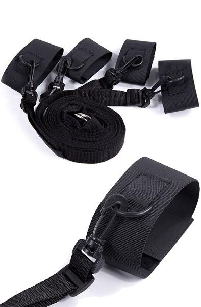 Ohmama Nylon Velcro Bed Bondage Restraints Positionshållare