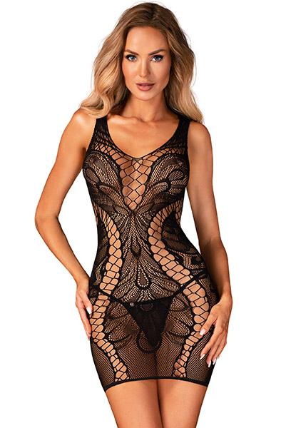 Obsessive D608 Dress Black XL/XXL Sexiga underkläder