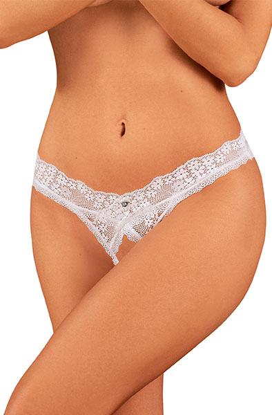 Obsessive Heavenlly Crotchless Thong XL/XXL Trosa med öppen gren