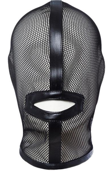 Black Mesh Hood BDSM mask