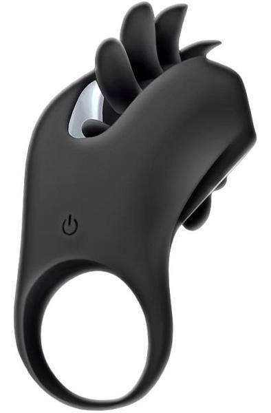 Action Rower Vibrating Ring With Rotating Tongue Penisring med vibrator