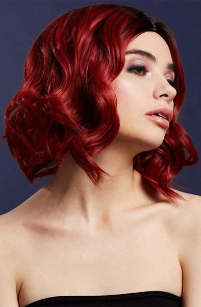 Fever Kourtney Wig Two Toned Blend Ruby Red Peruk