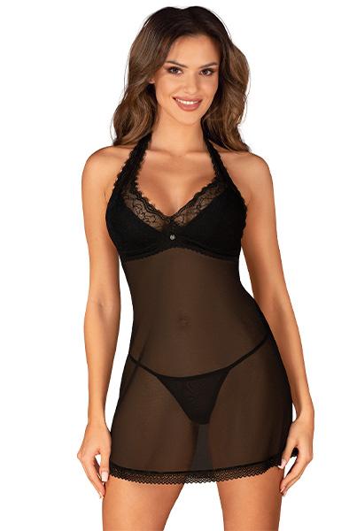 Obsessive Medilla Chemise & Thong M/L Chemise & Babydoll