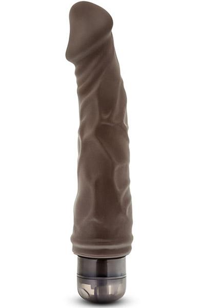 Dr. Skin Vibe 6 Chocolate 22,5cm Dildo med vibrator