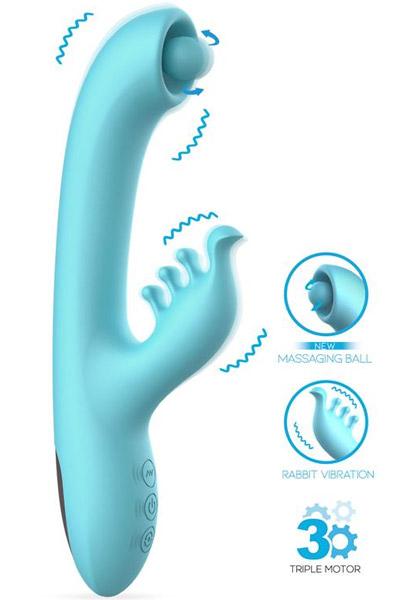 Murly Soft Massaging Ball With Doble Vibration Rabbitvibrator