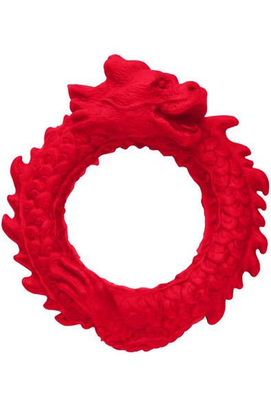 Rise Of The Dragon Silicone Penis Ring Red Penisring
