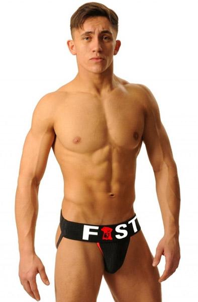 M&K Fist Logo Jock Black XL Jockstrap