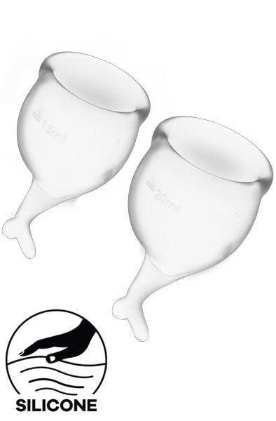 Feel Secure Menstrual Cup Transparent Menskoppar