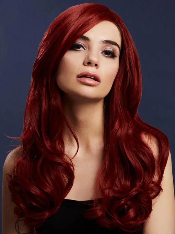 Fever Khloe Wig True Blend Ruby Red Peruk