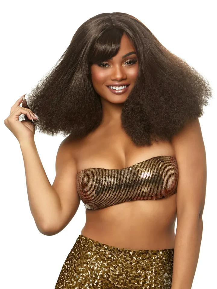 Leg Avenue Diva Disco Wig Brown Peruk