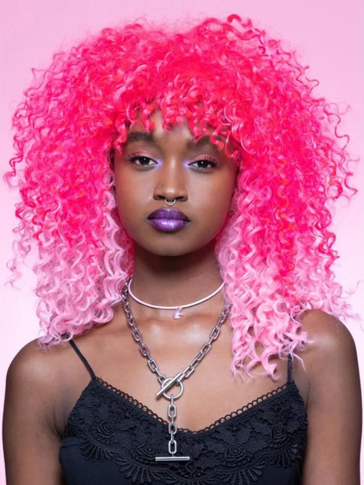 Manic Panic Two Tone Pink Wig Peruk